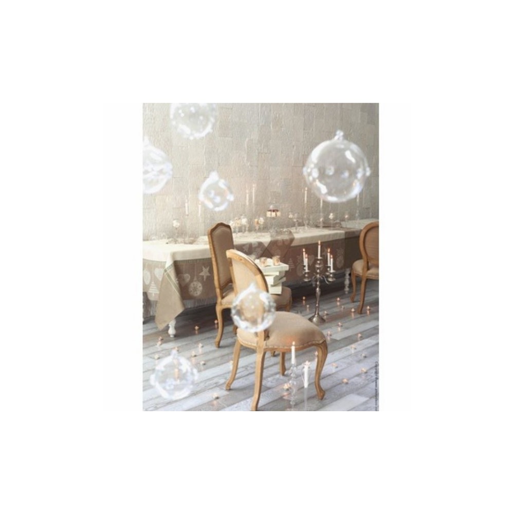 Nappe Joyeuses fêtes perce-neige 175x175
