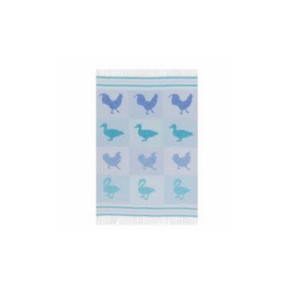 Couverture enfant  Rosecomb col.cobalt, dim.130x180cm, Designers Guild