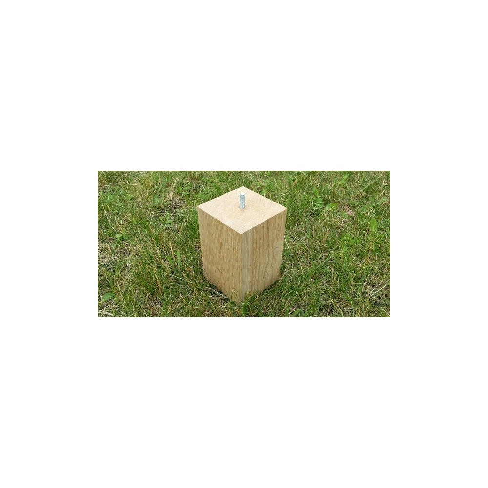 Jeux de 4 pieds carrés Talawa Chêne  Hauteur 13.5 cm Chêne massif de France
