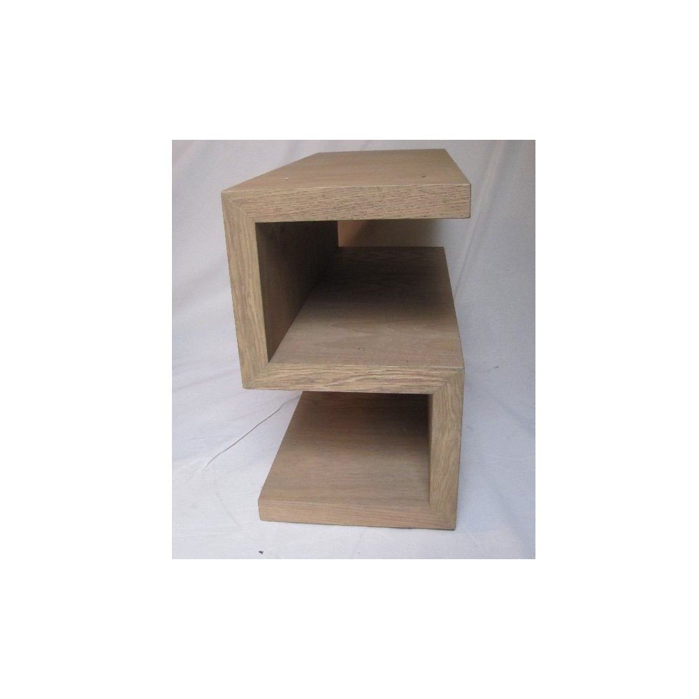 Bout de canapé S. Branco sobre Branco 30 x 70 h.50. Chêne naturel