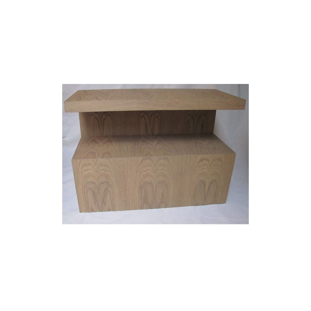 Bout de canapé S. Branco sobre Branco 30 x 70 h.50. Chêne naturel