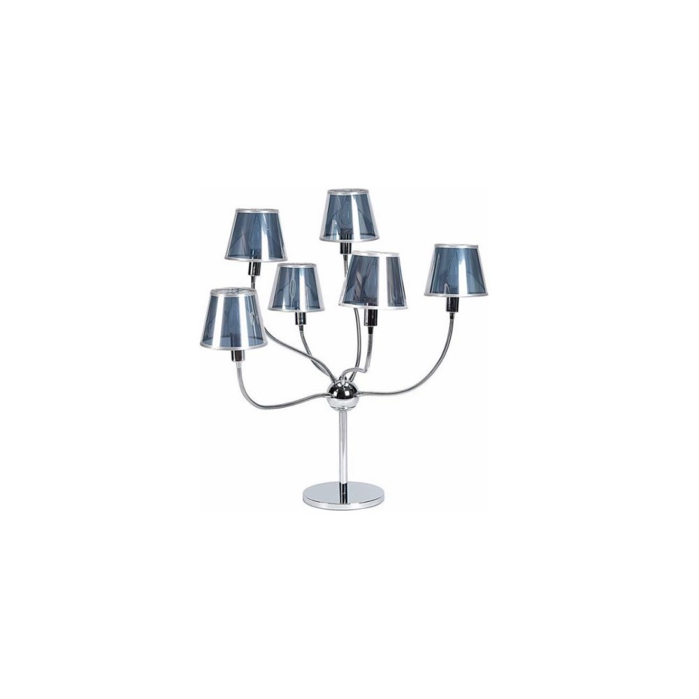 Lampe Now's Home 6 lampes flexibles. Abat jours argent Diam. 40 cm  H. 75 cm