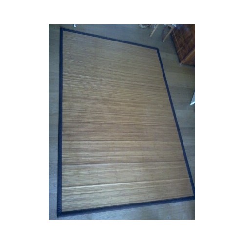 Tapis Bambou.Nash Andrea 300 x 200 cm. Bordure Brune