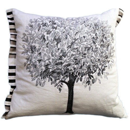 Coussin LINNAEUS col.noir, dim.50x50cm, Designers Guild 