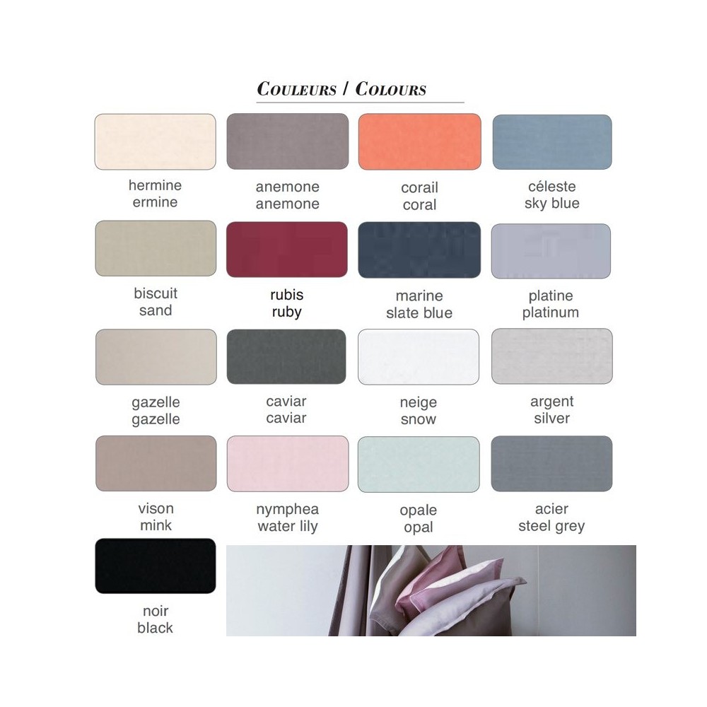 drap plat ALEXANDRE TURPAULT- TEO vison 180x 290 cm