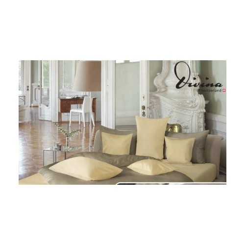 Taie d'oreiller Satin uni col. girino, dim.65x100cm, Divina