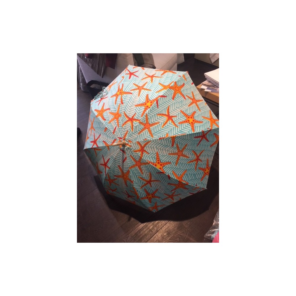 Ombrelle étoiles de mer oranges Manuel Canovas