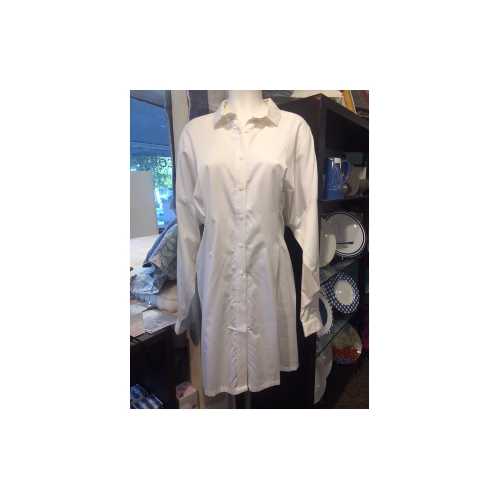 Chemise TALLY unie blanche taille 5 (42), Manuel Canovas