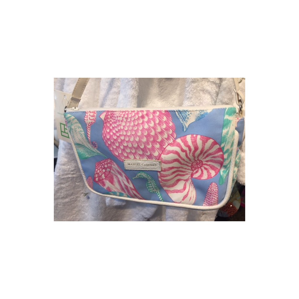 Sac NOLITA Shelly avec anse en cuir, dim.21x13cm, Manuel Canovas