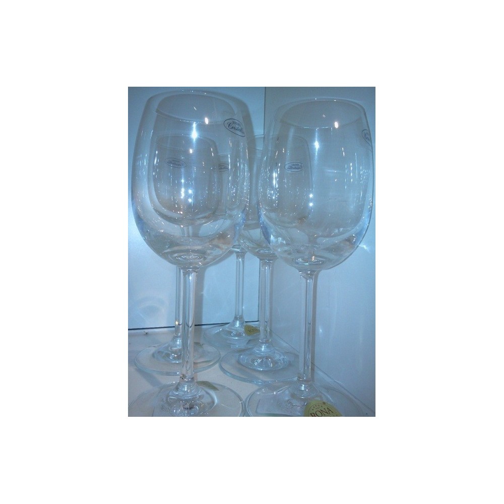 Verres à vin blanc RONA cristalle