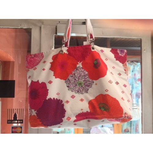 Sac de plage OLIVIA  bouquet, dim.45x32cm, Manuel Canovas