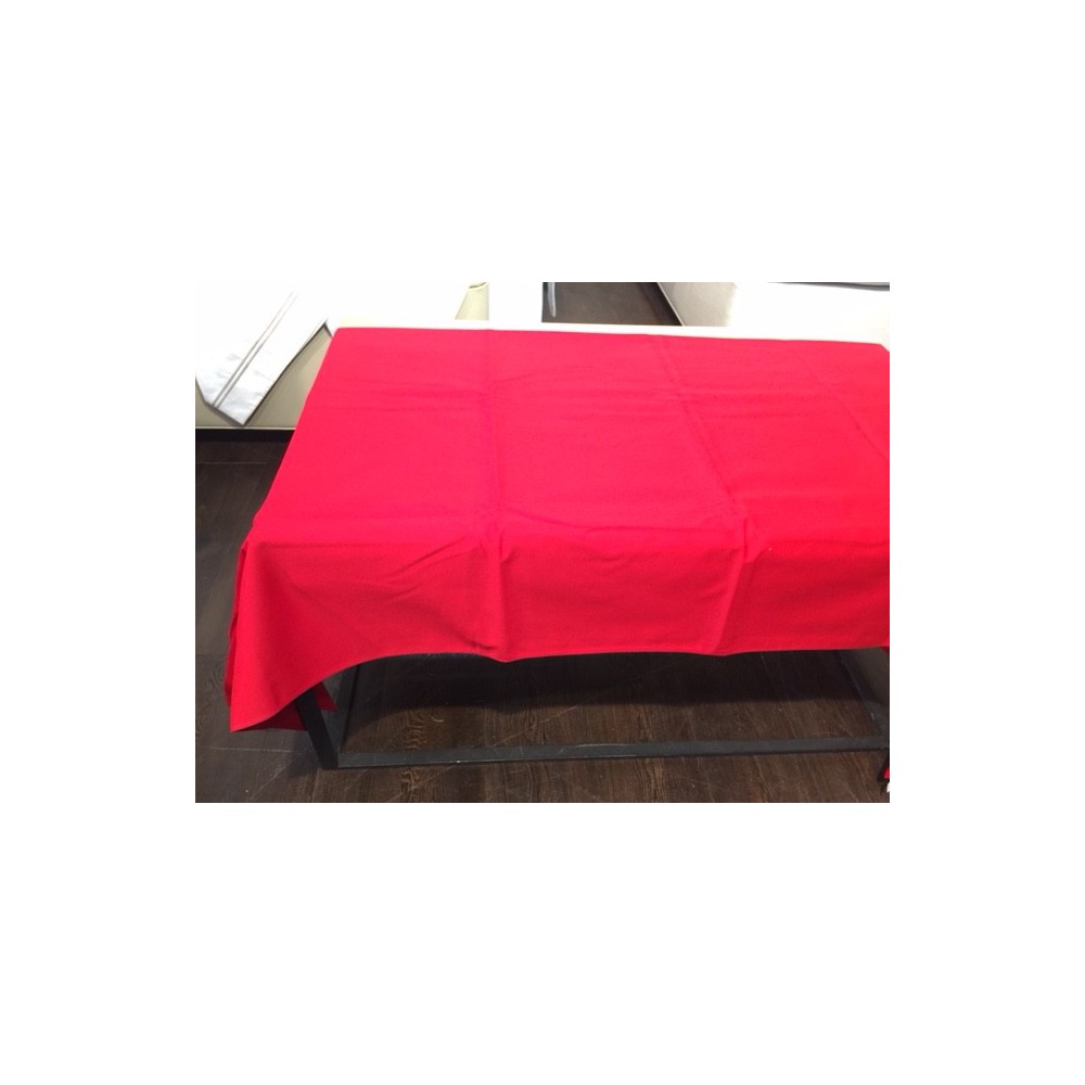 nappe BEAUVILLE - UNIE de 180 x 280 cm  col 16 rouge