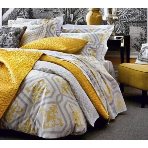 Taie d'oreiller Riviera col. or, dim.50x75cm, Alexandre Turpault