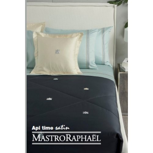 drap housse satin 180 x 200 cm, haut. bonnet 40 cm, ivoire 2G, Mastro Raphaël