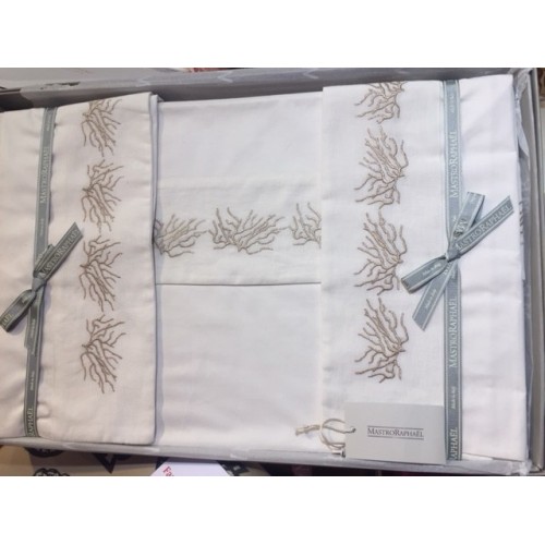 Housse de couette dim. 240x240cm et 2 taies d'oreiller dim.50x70 cm ACQUARIO  col. 2 Mastro Raphael