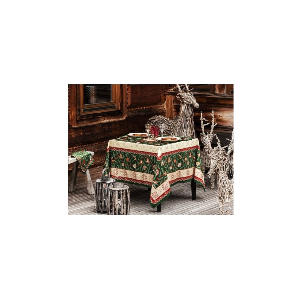 NAPPE sapin d'épices, art. 11724/1  dim.170 x 170 cm, Beauvillé