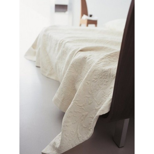 Couvre-lit boutis Mastro Raphaël, Wild Beauty Aemilia, col.crème 2, dim.180x260cm