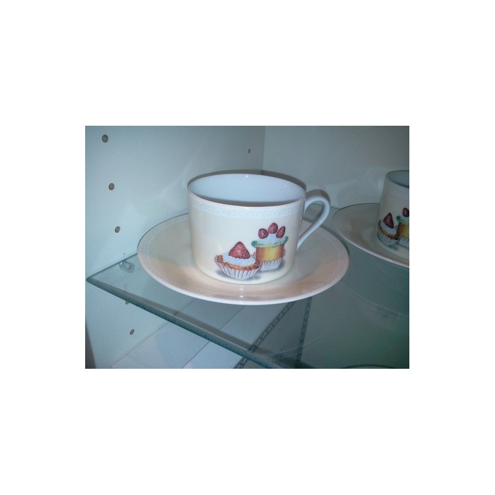 Ensemble de 2 tasses et sous tasses Gourmandise PIERRE FREY