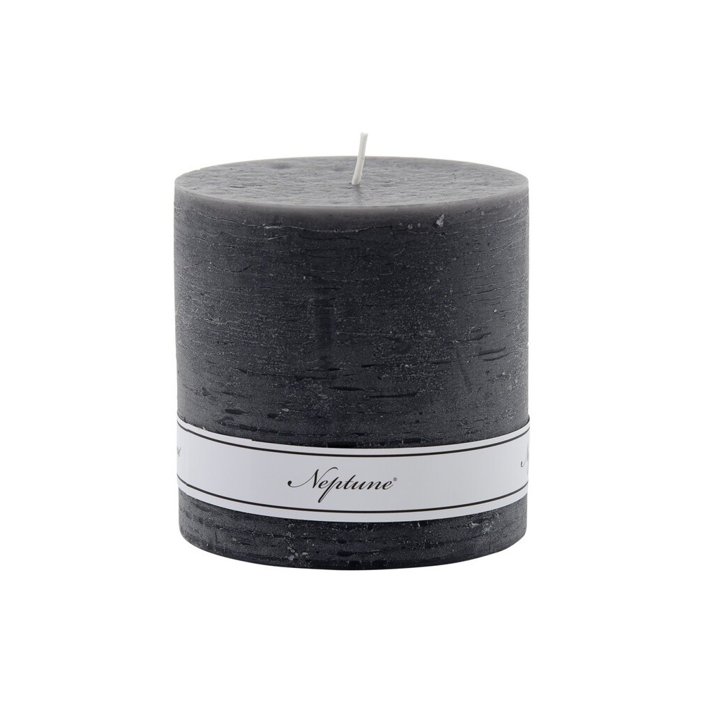 Blyton 10 x 10cm Pillar Candle - Charcoal