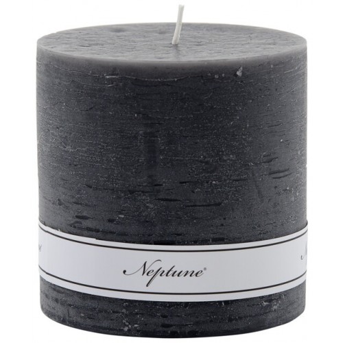 Blyton 10 x 10cm Pillar Candle - Charcoal