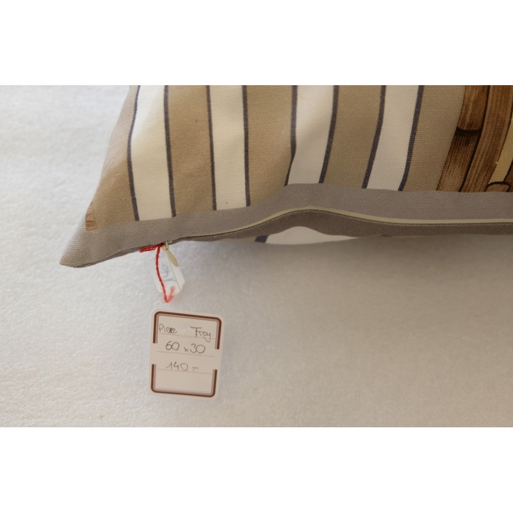 Coussin pierre frey Deauville, chaises longues 60x30