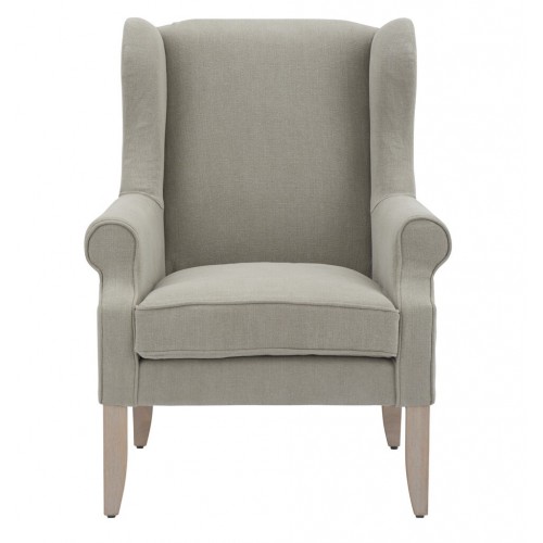 Dominic Armchair - Chloe Trellis - Pale Oak Legs