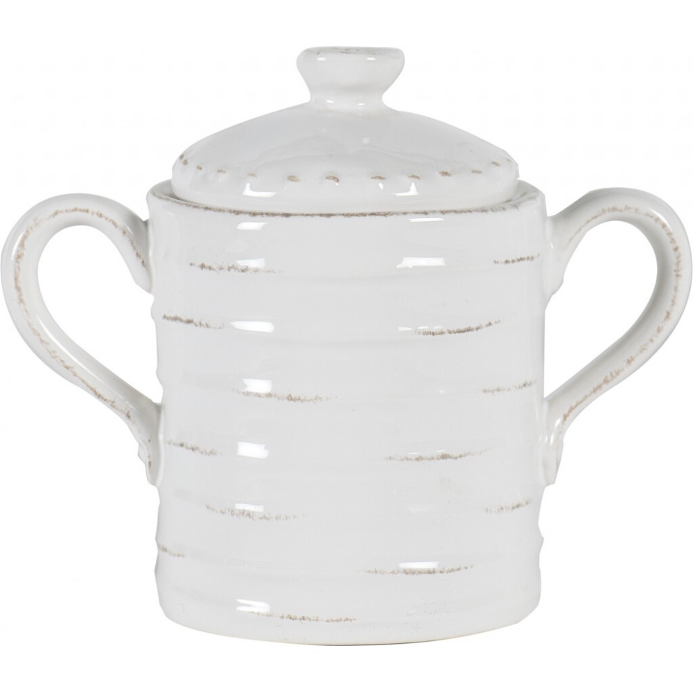 Bowsley Sugar Pot - White