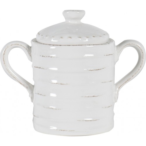 Bowsley Sugar Pot - White