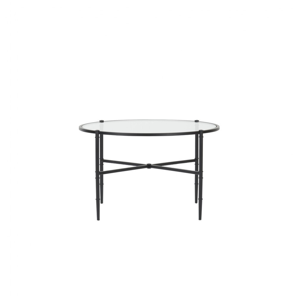 Coniston 75 Low Round Coffee Table - Black Bronze