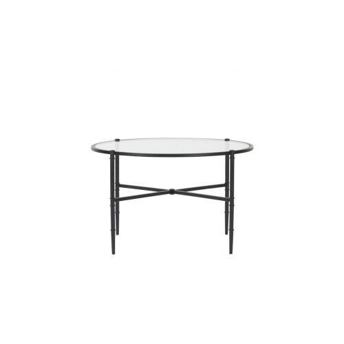 Coniston 75 Low Round Coffee Table - Black Bronze