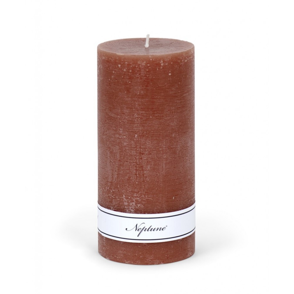 Blyton 7x15cm Candle - Burnt Sienna