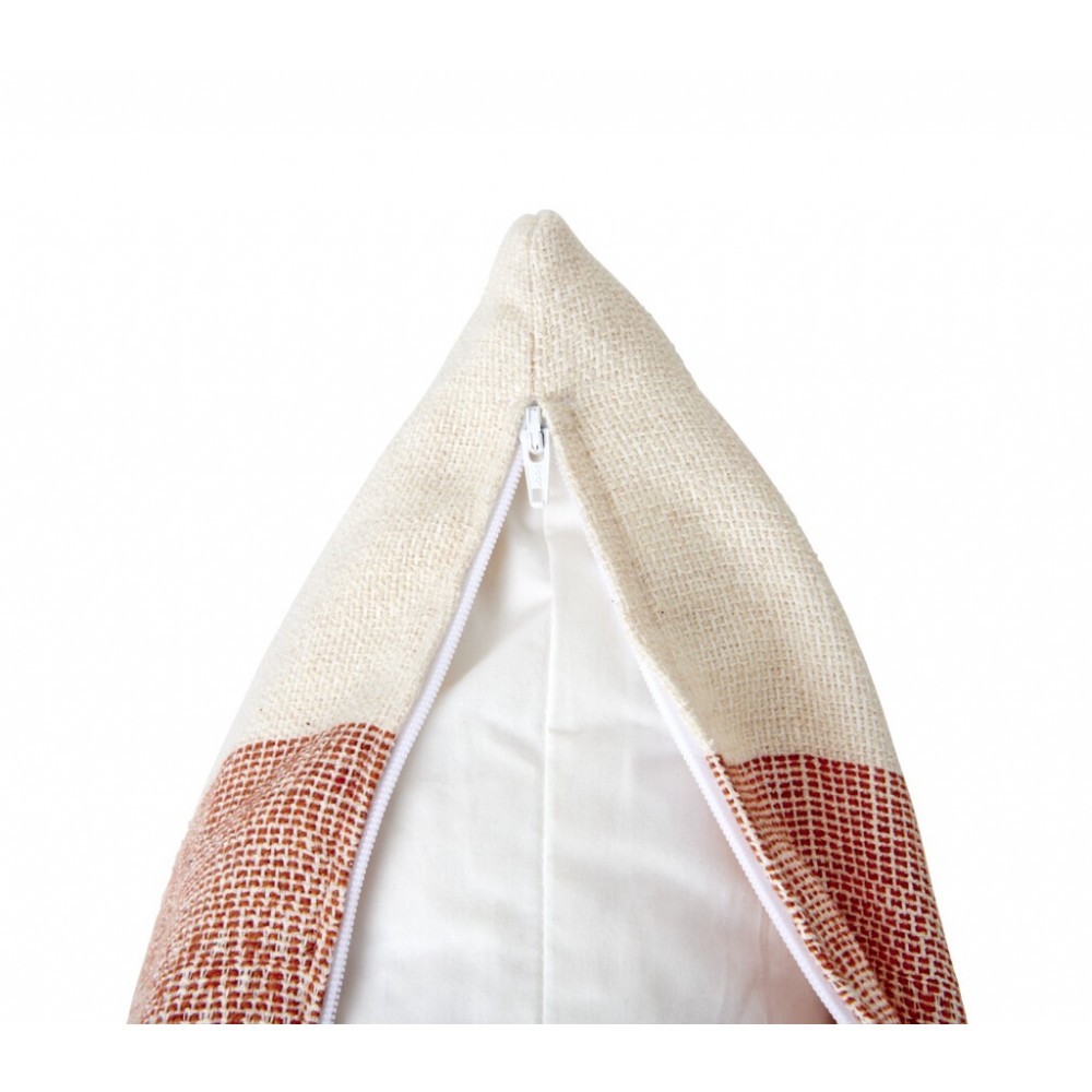 Grace Scatter Cushion 35x55cm - Burnt Sienna Geometric