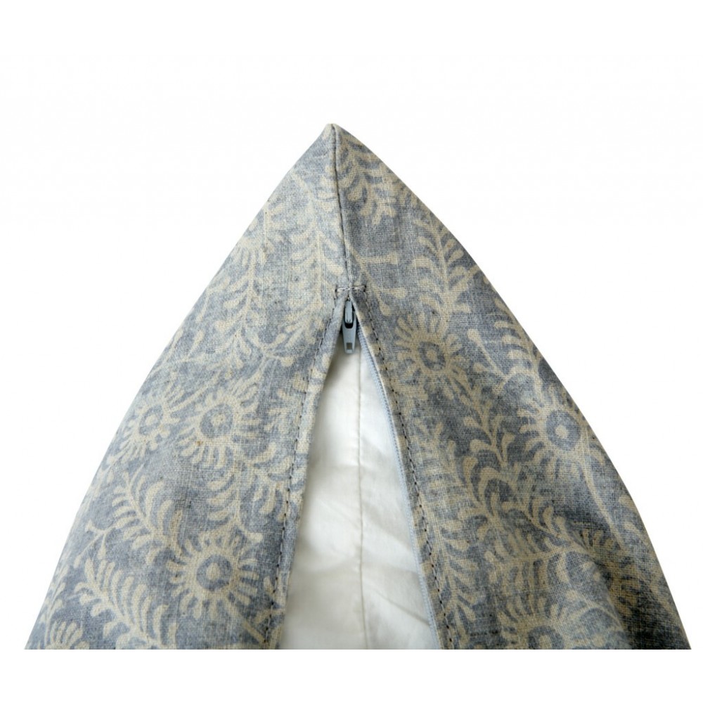 Grace Scatter Cushion 57x57cm - Orla Flax Blue