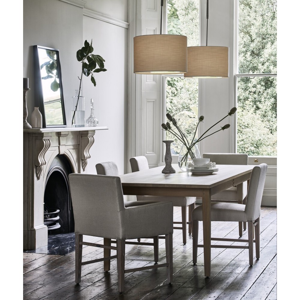 Shoreditch Carver Chair- Clara Natural - Pale oak legs