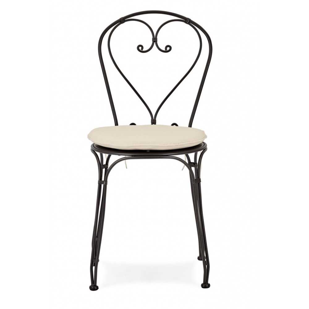Boscombe Dining Chair with Oatmeal Cushion - Black