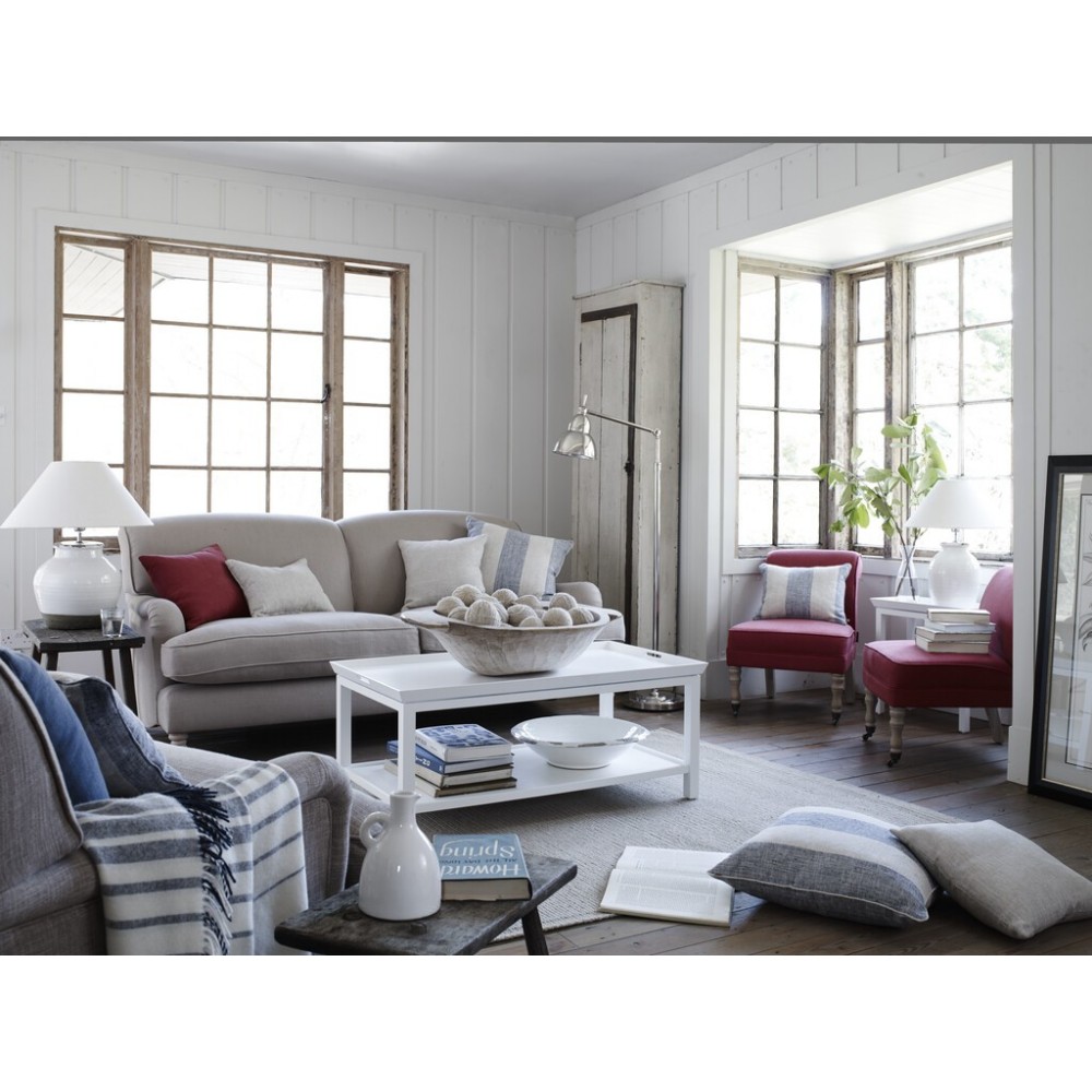 Aldwych 110 Rectangular Coffee Table - Snow -