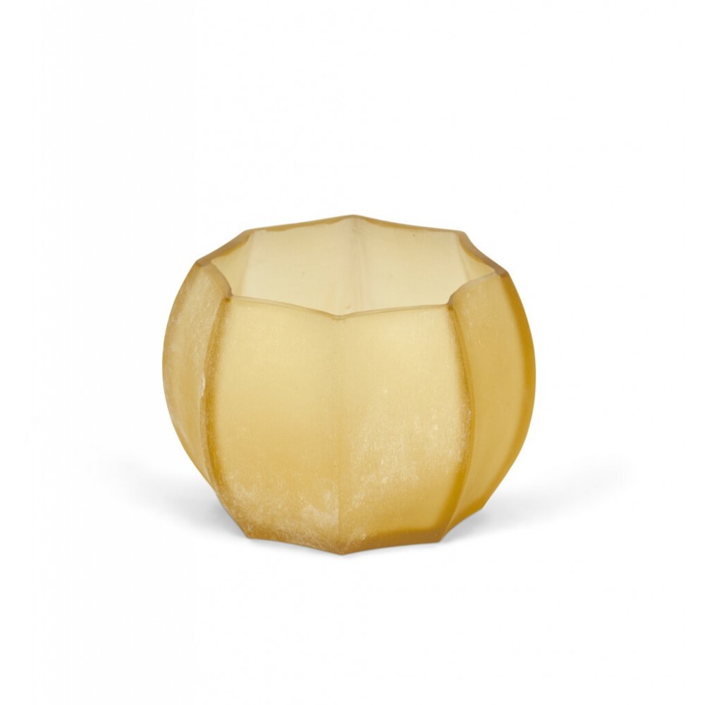 Alconbury Ridged Tealight Holder - Amber