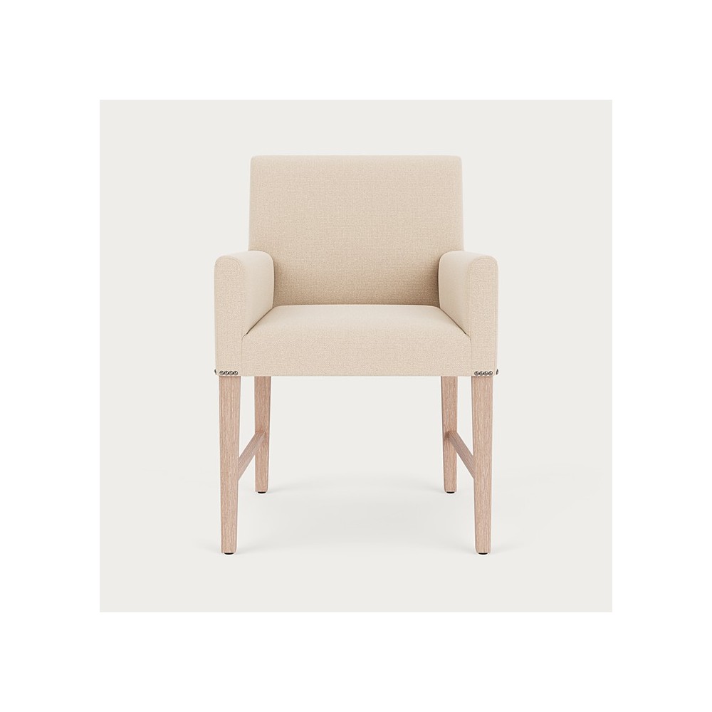 Shoreditch Carver Chair - Hugo Pale Oat - Pale Oak
