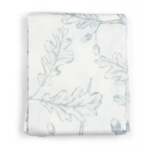 Emily Linen Tablecloth Francesca Flax Blue