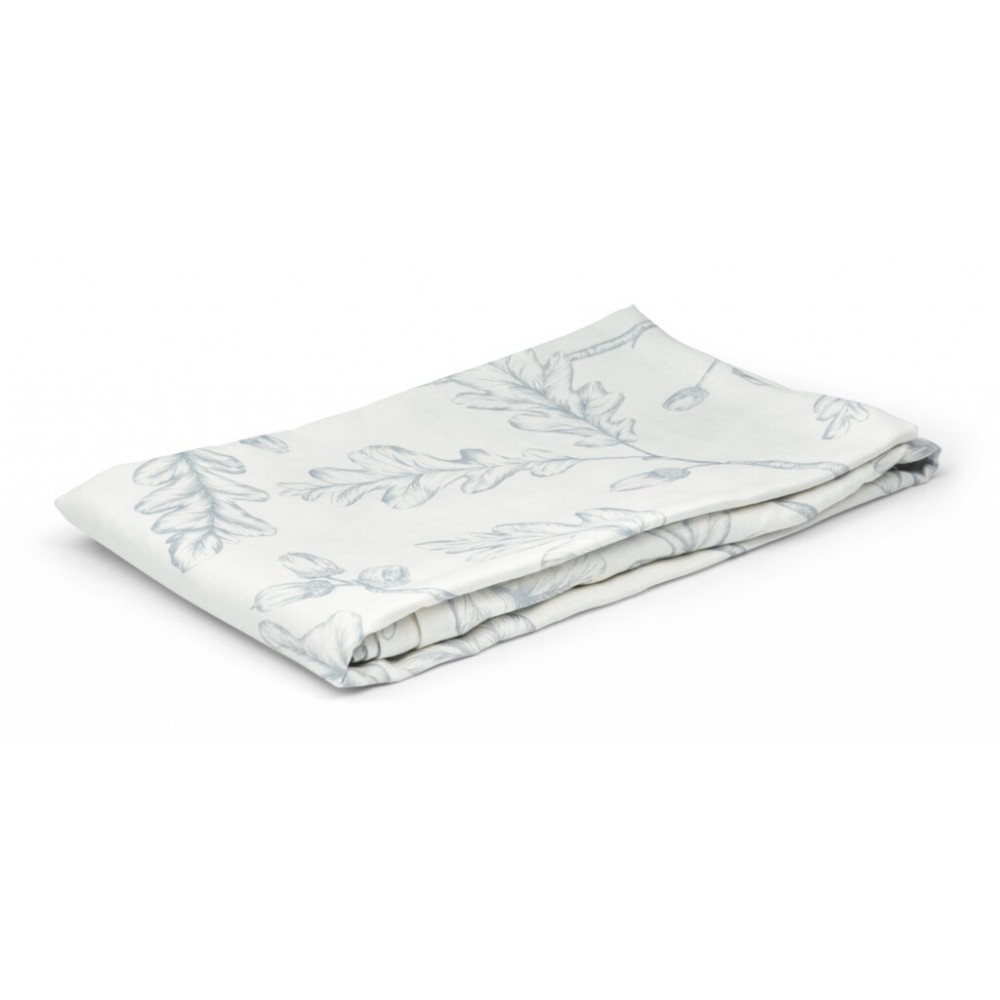 Emily Linen Tablecloth Francesca Flax Blue