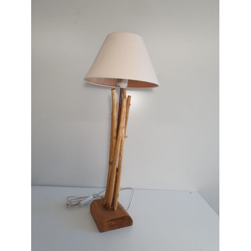 lampe branches avec abat-jour beige
