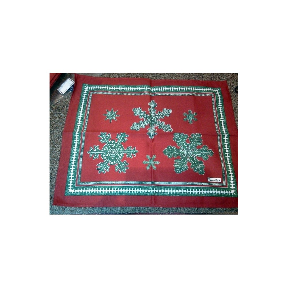 Set de table Courchevel rouge BEAUVILLE