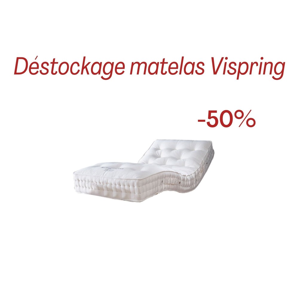 Matelas Vispring Recliner  Superb 100 x 200 cm. Tension Medium