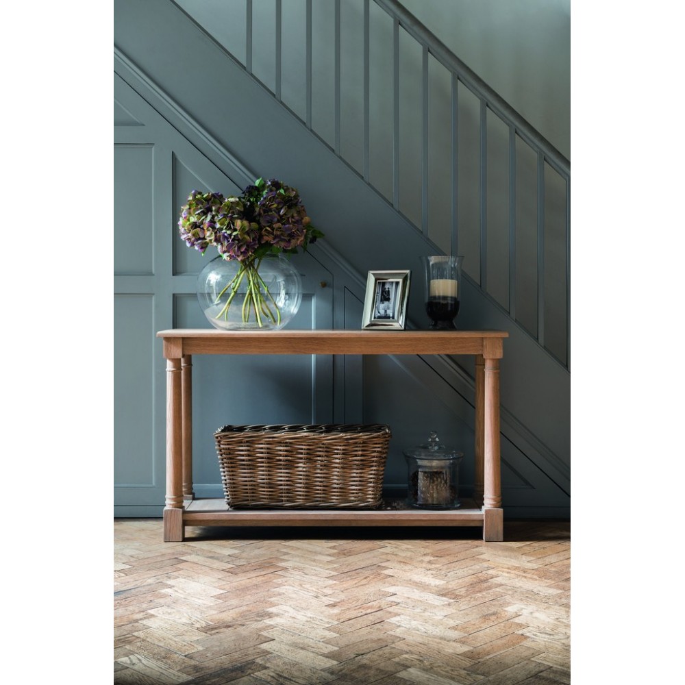 Edinburgh 122 Rectangular Console Table - Oak