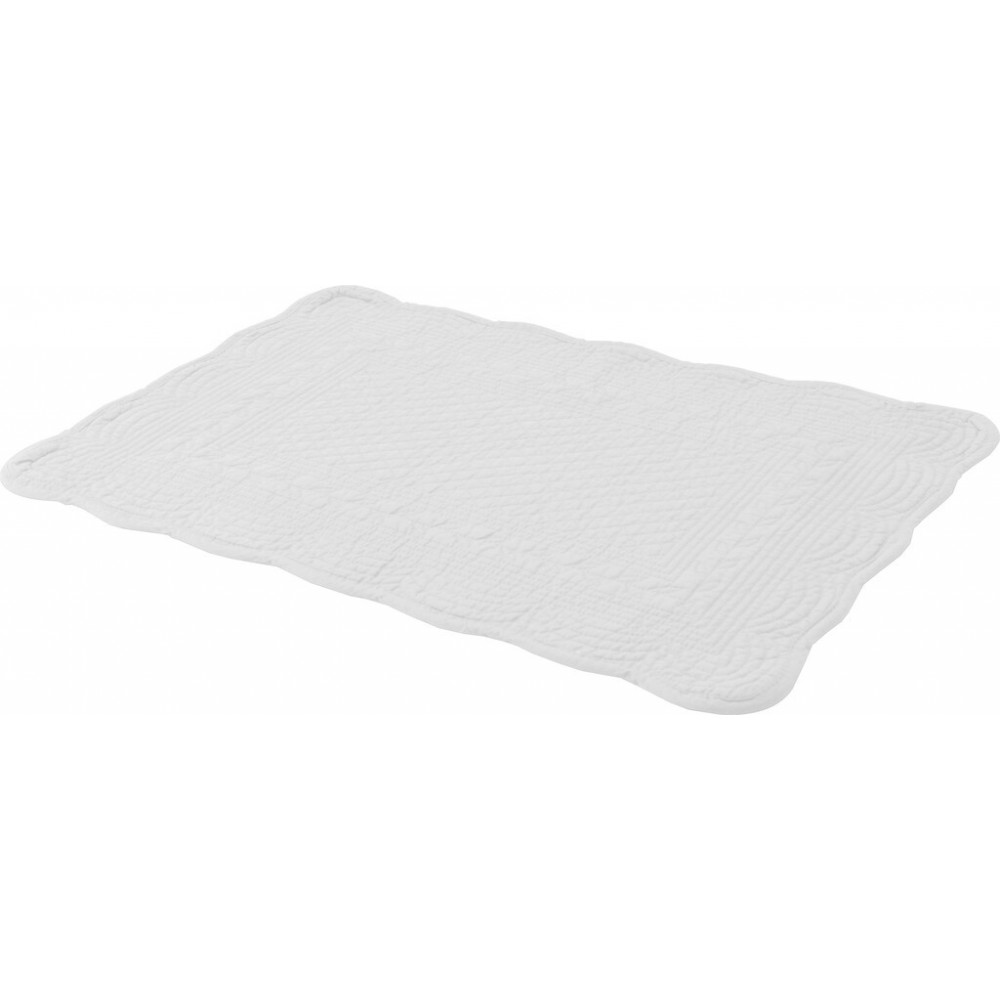 Emily Quilted Cotton Placemats - Mist - Set of 6