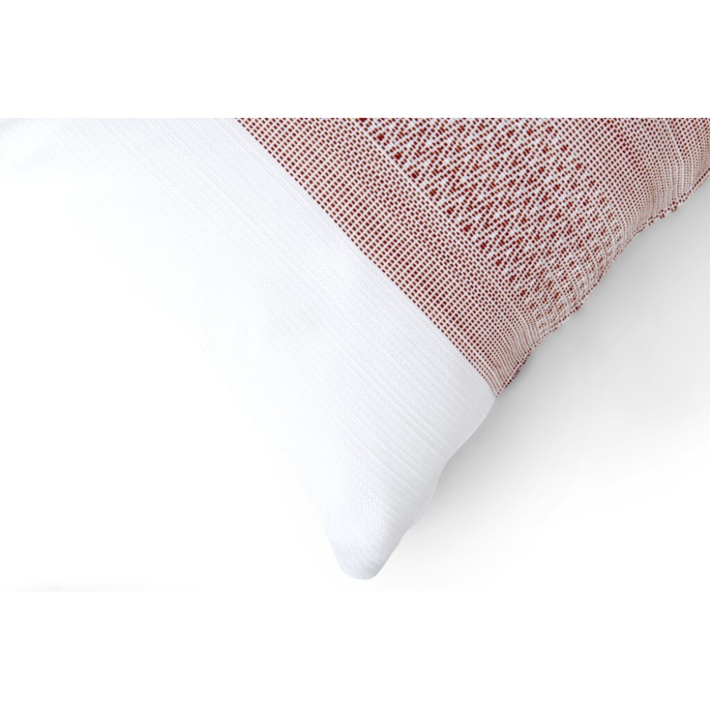 Evie Geometric Outdoor Cushion Cover 35x55cm - Burnt Sienna