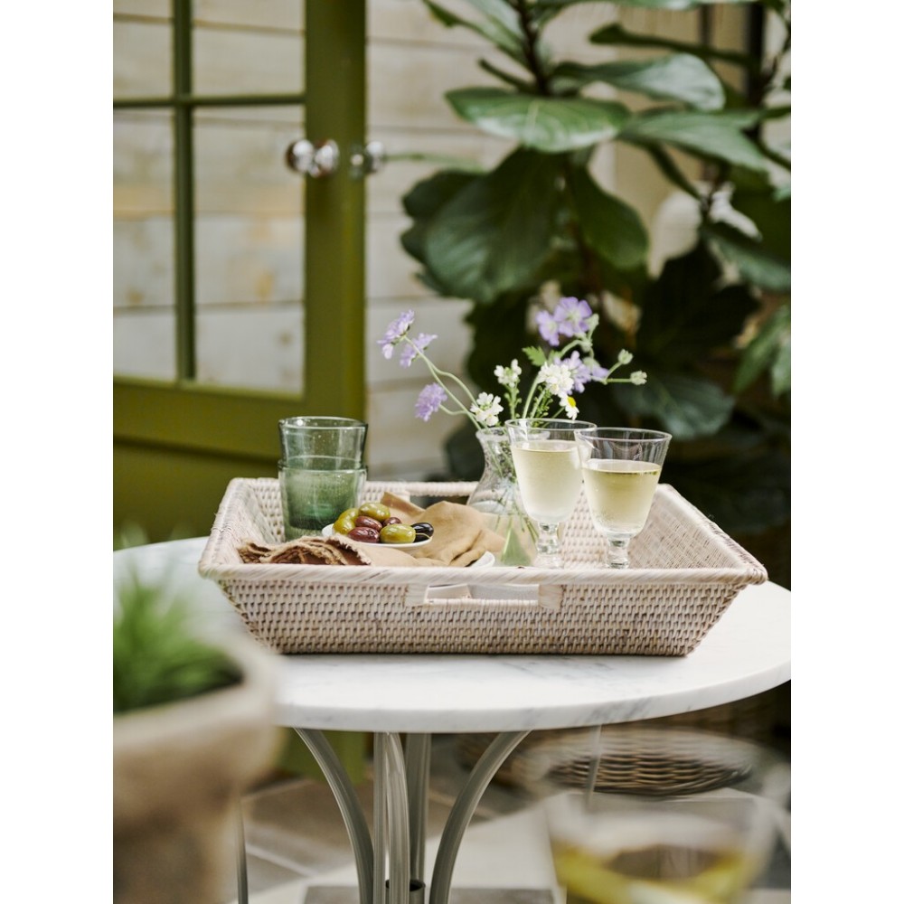 Ashcroft Square Tray, Small - Silver Reed