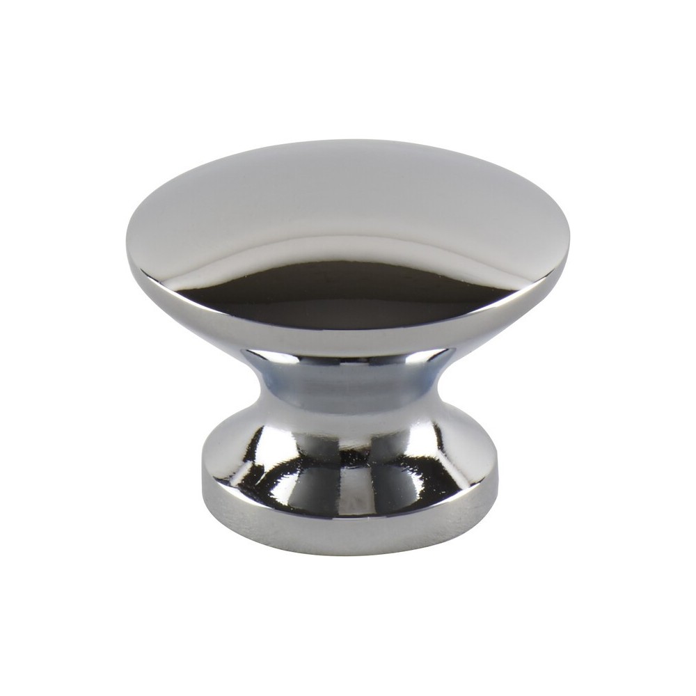 Britten Button Knob - Medium - Chrome
