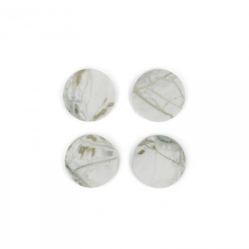 Morley Round Marble Coasters - Set of 4