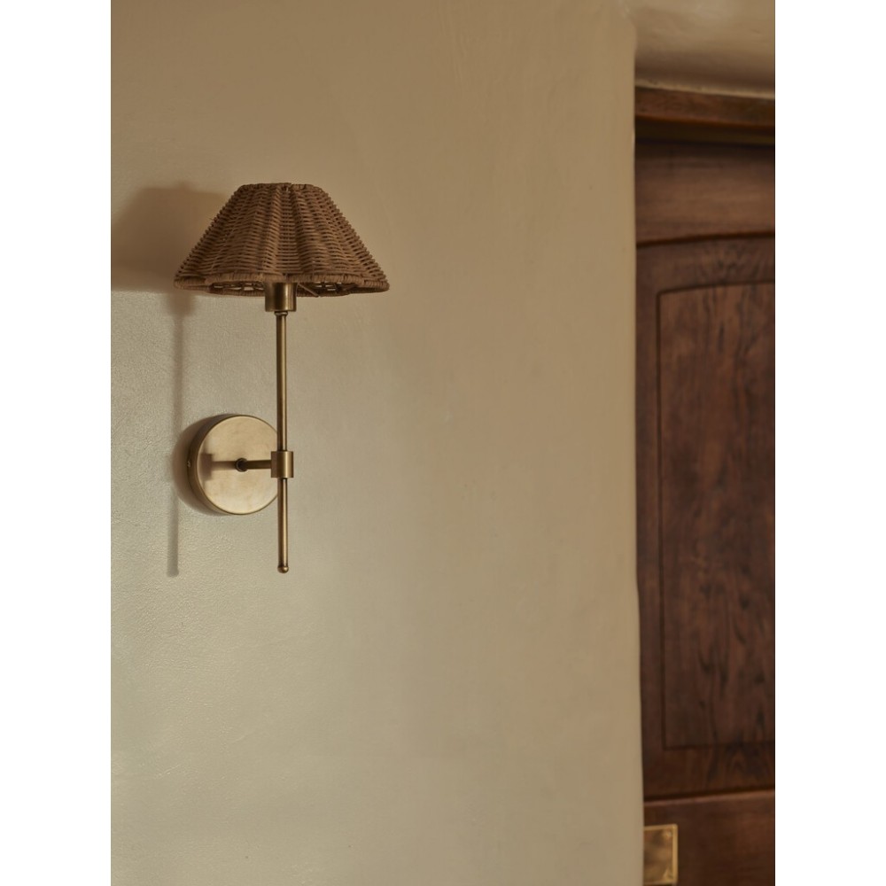Athena Mini Wall Light - Rattan